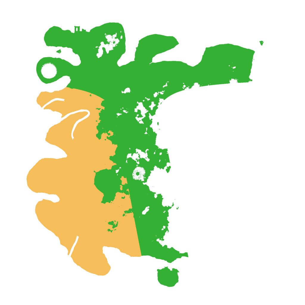 Biome Rust Map: Procedural Map, Size: 3500, Seed: 119817173