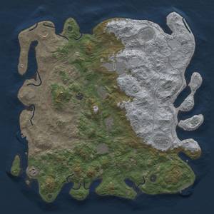 Thumbnail Rust Map: Procedural Map, Size: 4500, Seed: 1020369864, 20 Monuments