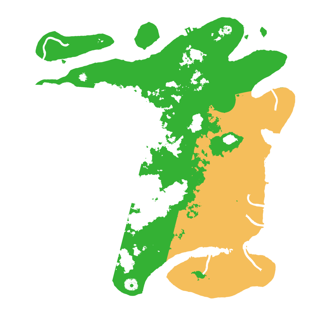 Biome Rust Map: Procedural Map, Size: 3700, Seed: 1985021621