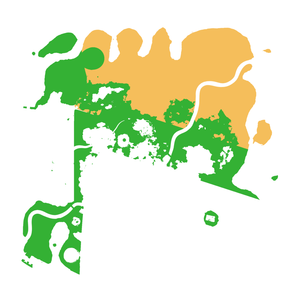 Biome Rust Map: Procedural Map, Size: 3500, Seed: 251284676