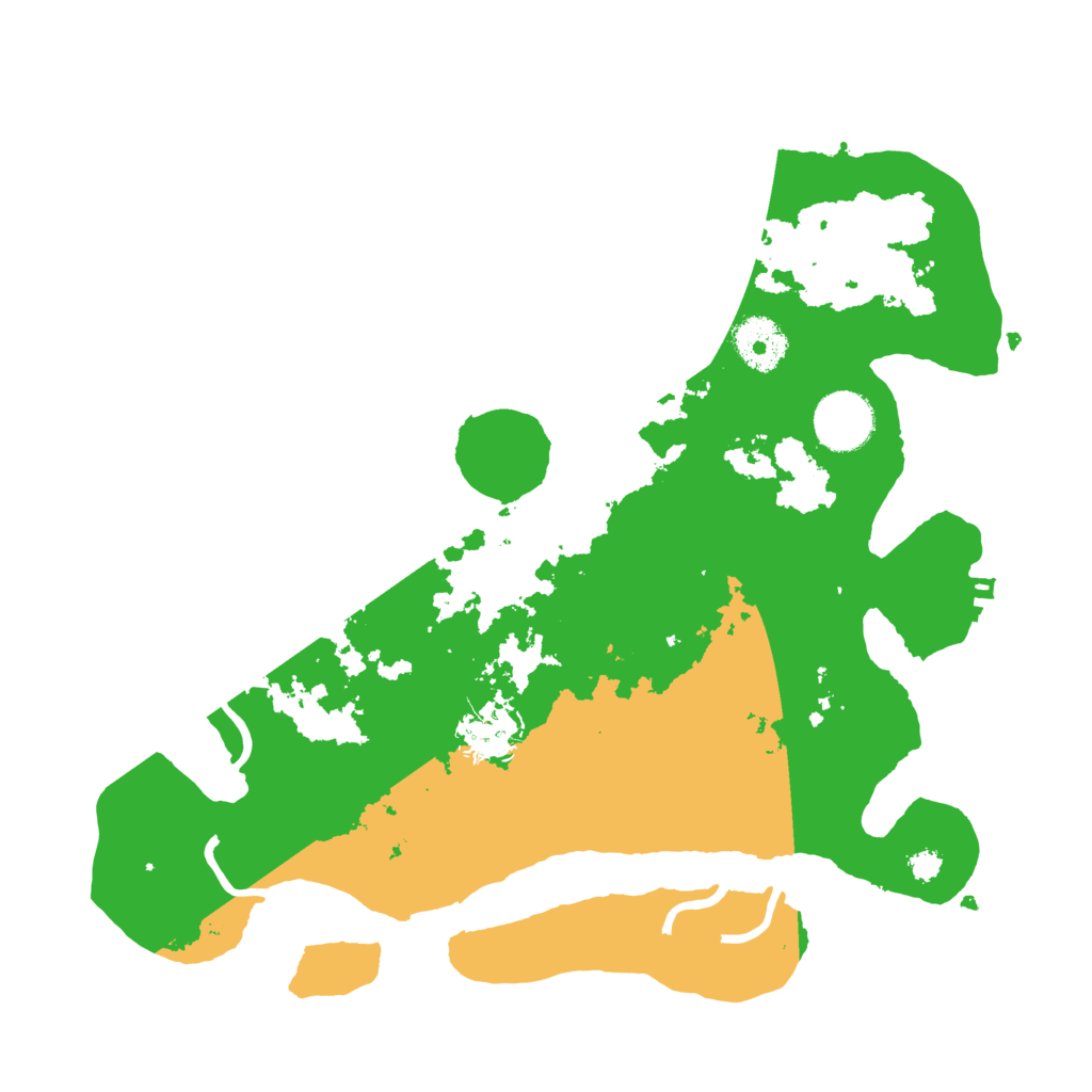 Biome Rust Map: Procedural Map, Size: 3200, Seed: 435079534