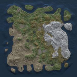 Thumbnail Rust Map: Procedural Map, Size: 4500, Seed: 459519823, 20 Monuments