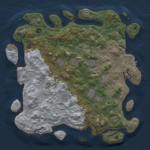 Thumbnail Rust Map: Procedural Map, Size: 4500, Seed: 572488788, 19 Monuments