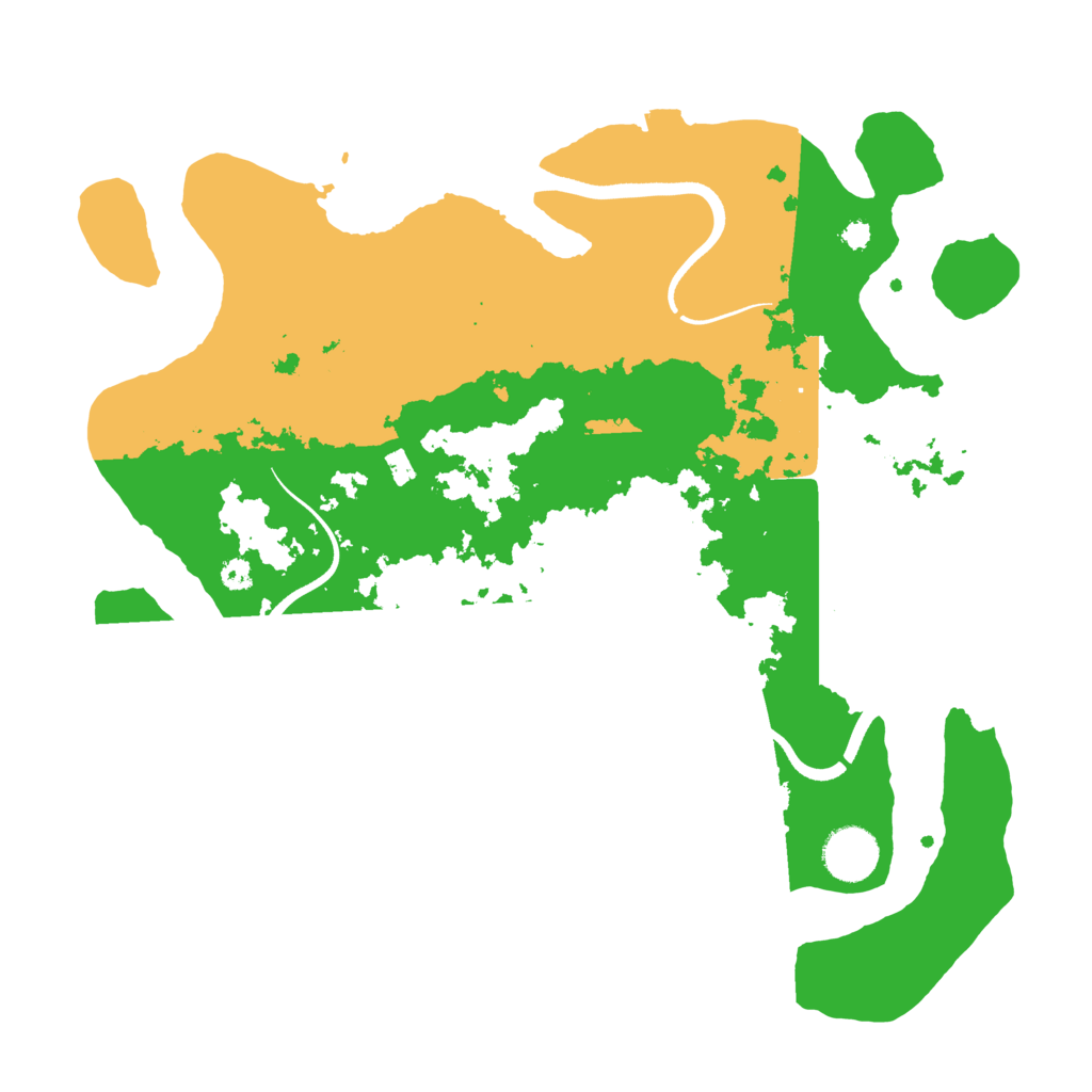 Biome Rust Map: Procedural Map, Size: 3500, Seed: 533428644