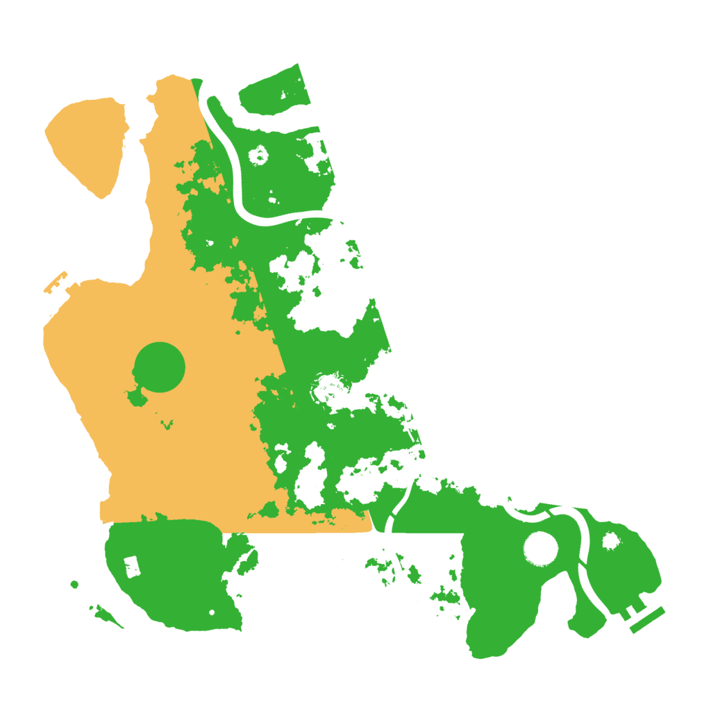 Biome Rust Map: Procedural Map, Size: 3700, Seed: 621205135