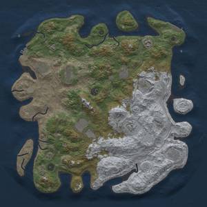 Thumbnail Rust Map: Procedural Map, Size: 4250, Seed: 1422351952, 18 Monuments