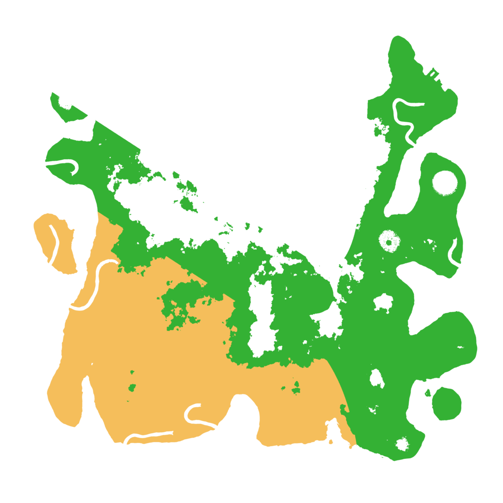 Biome Rust Map: Procedural Map, Size: 3600, Seed: 107222721