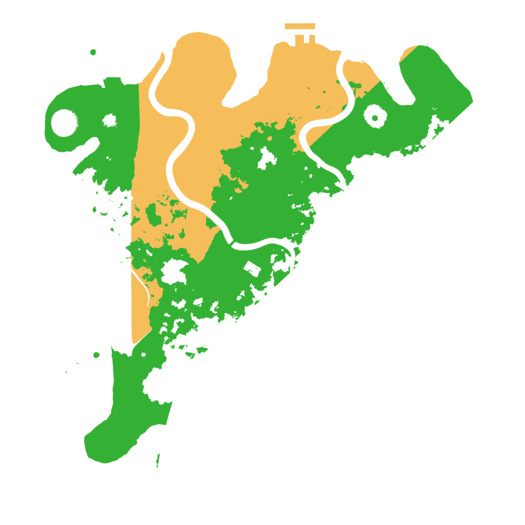Biome Rust Map: Procedural Map, Size: 3500, Seed: 1838025192