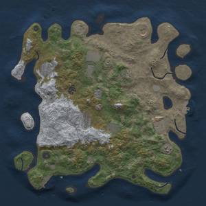 Thumbnail Rust Map: Procedural Map, Size: 4000, Seed: 182322, 19 Monuments