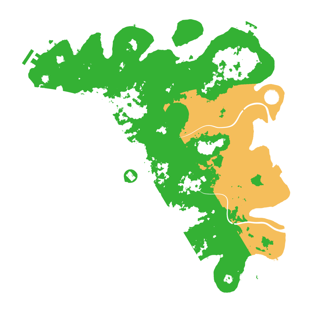 Biome Rust Map: Procedural Map, Size: 3700, Seed: 880008150