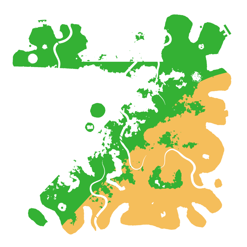 Biome Rust Map: Procedural Map, Size: 4500, Seed: 79310121
