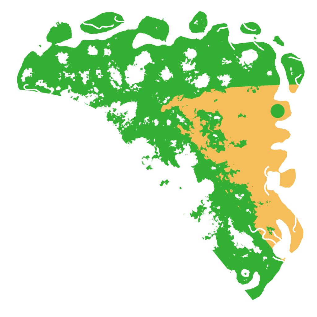 Biome Rust Map: Procedural Map, Size: 6000, Seed: 150542495