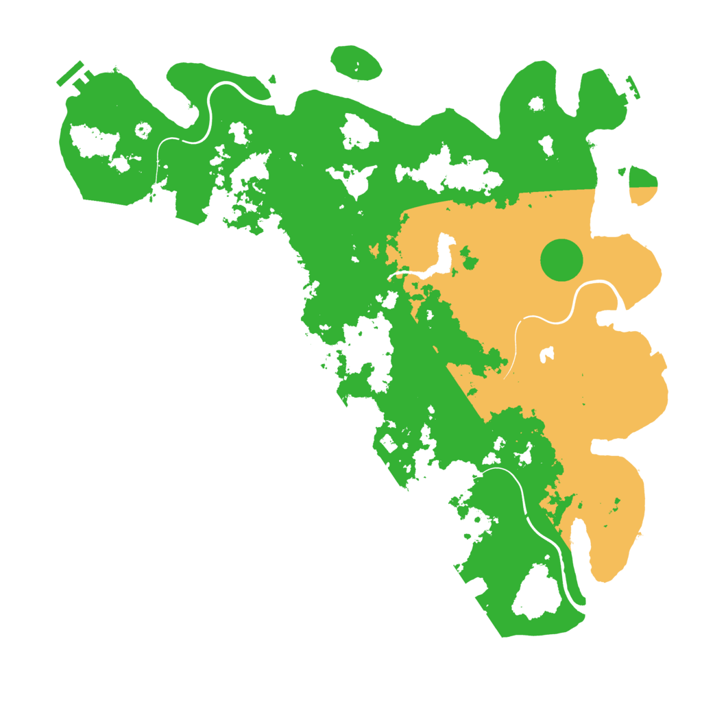 Biome Rust Map: Procedural Map, Size: 4350, Seed: 2233441