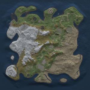 Thumbnail Rust Map: Procedural Map, Size: 3800, Seed: 448500321, 19 Monuments