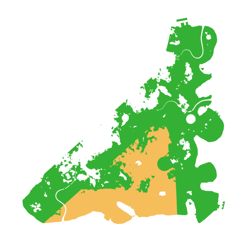 Biome Rust Map: Procedural Map, Size: 4500, Seed: 763167670