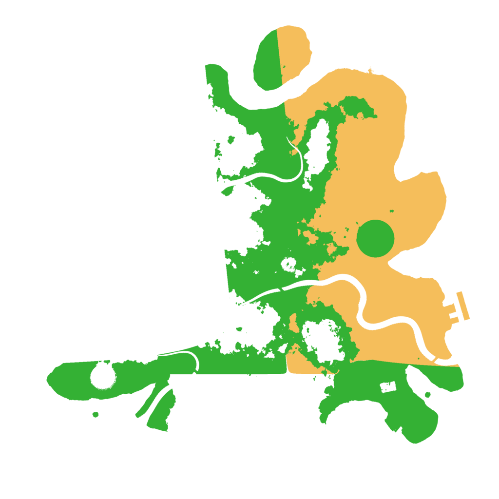 Biome Rust Map: Procedural Map, Size: 3500, Seed: 380427684