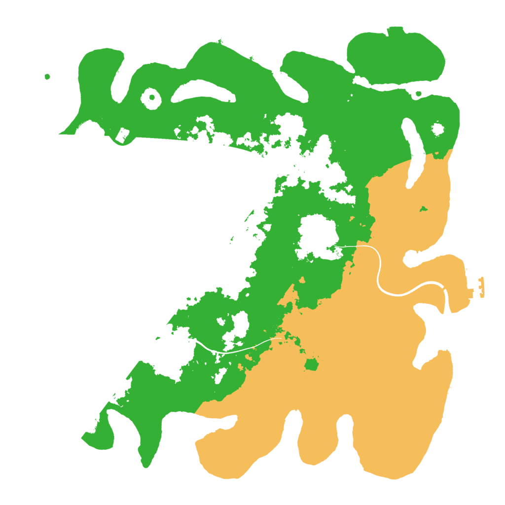 Biome Rust Map: Procedural Map, Size: 3700, Seed: 616982977