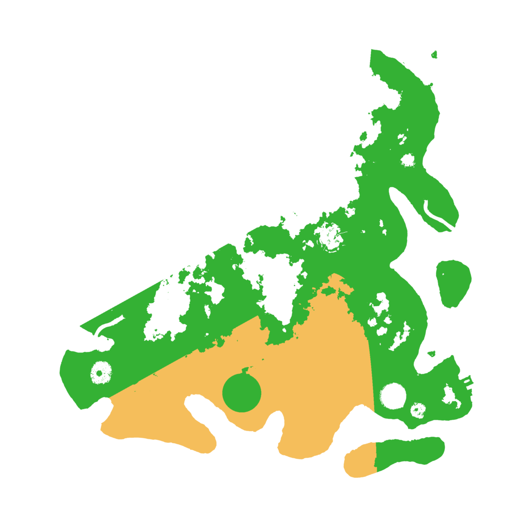 Biome Rust Map: Procedural Map, Size: 3500, Seed: 20566