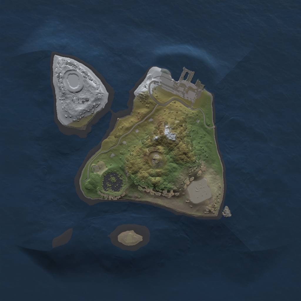 Rust Map: Procedural Map, Size: 1500, Seed: 165113032, 5 Monuments
