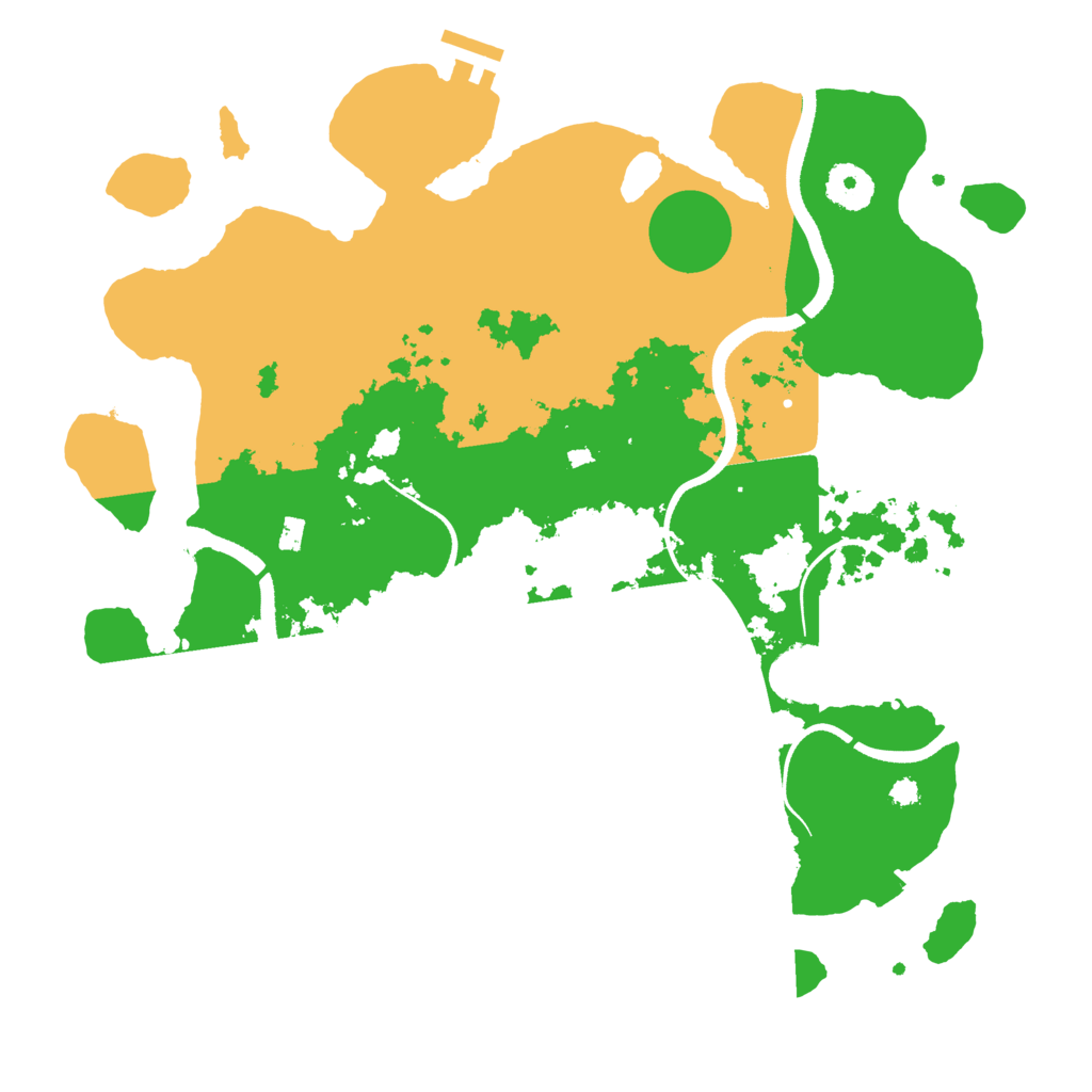 Biome Rust Map: Procedural Map, Size: 3500, Seed: 691534109