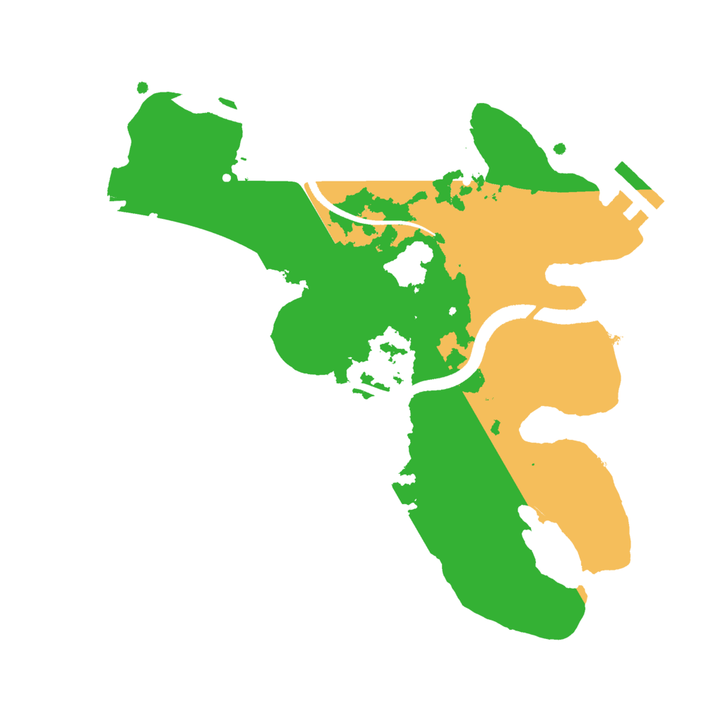 Biome Rust Map: Procedural Map, Size: 2500, Seed: 63238