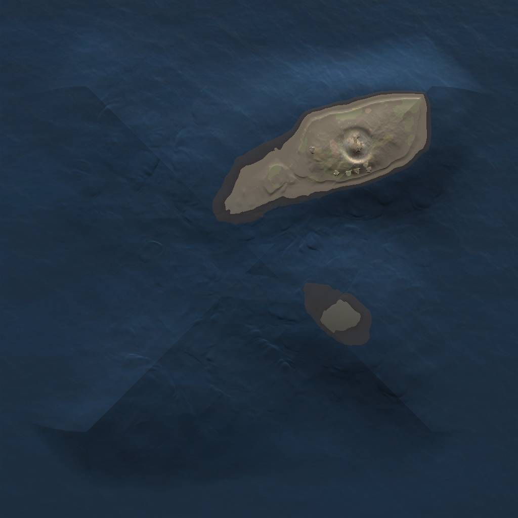 Rust Map: Procedural Map, Size: 1000, Seed: 2105598808, 3 Monuments