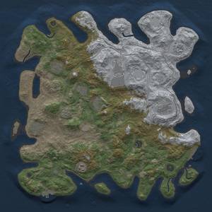 Thumbnail Rust Map: Procedural Map, Size: 4250, Seed: 84662108, 19 Monuments