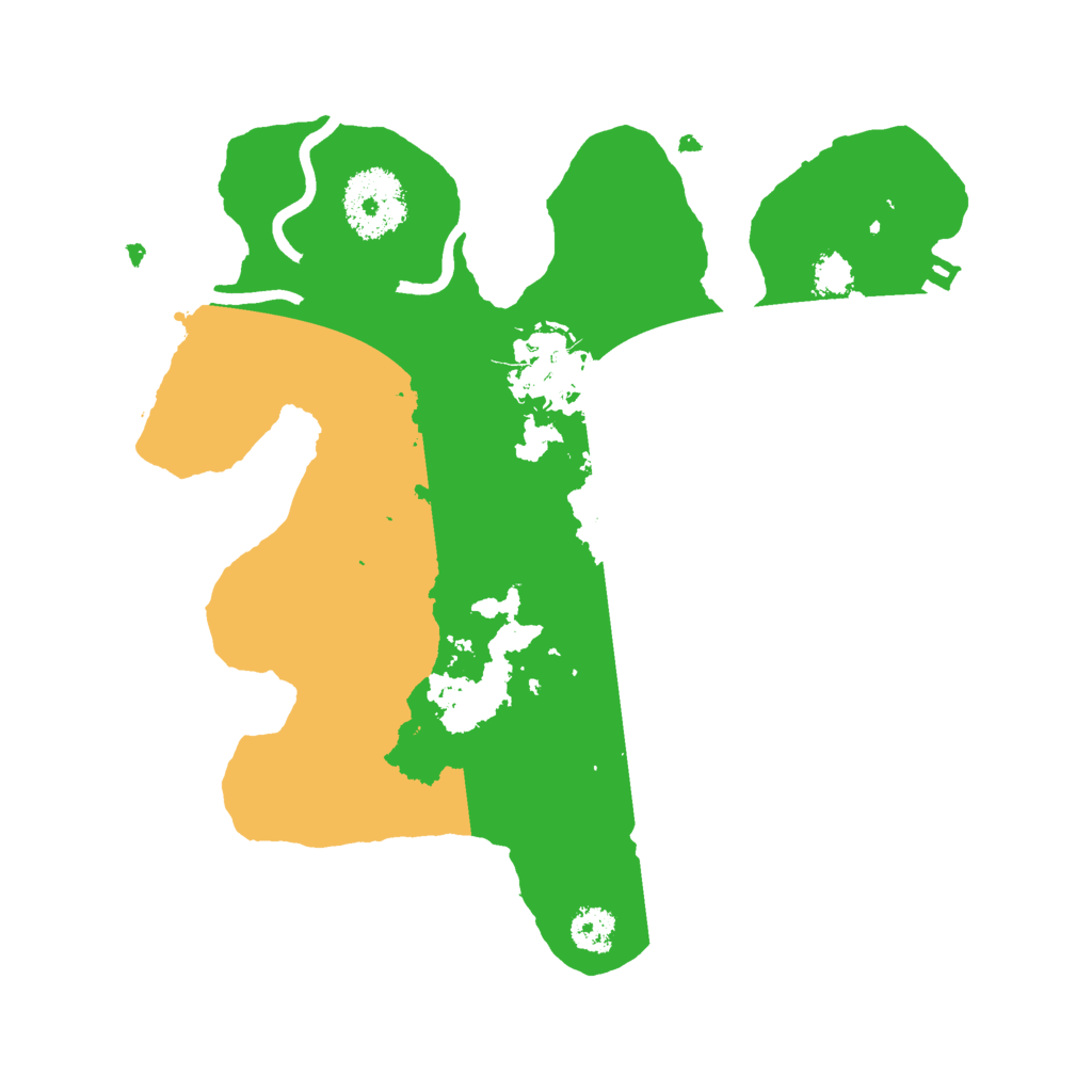 Biome Rust Map: Procedural Map, Size: 2500, Seed: 19709