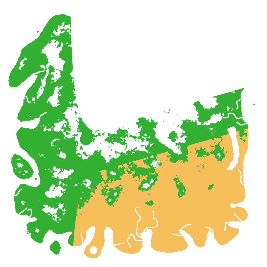 Biome Rust Map: Procedural Map, Size: 6000, Seed: 7245