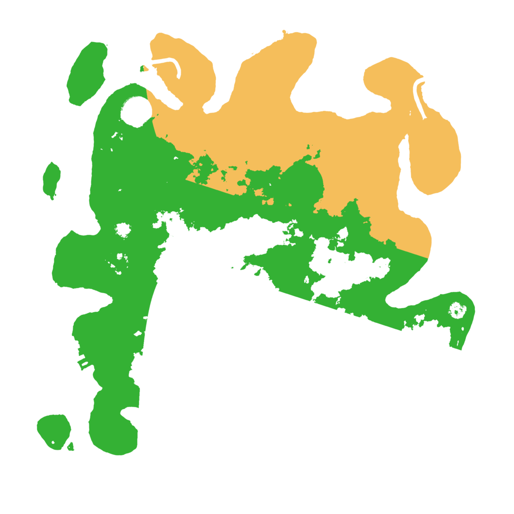 Biome Rust Map: Procedural Map, Size: 3200, Seed: 261423664