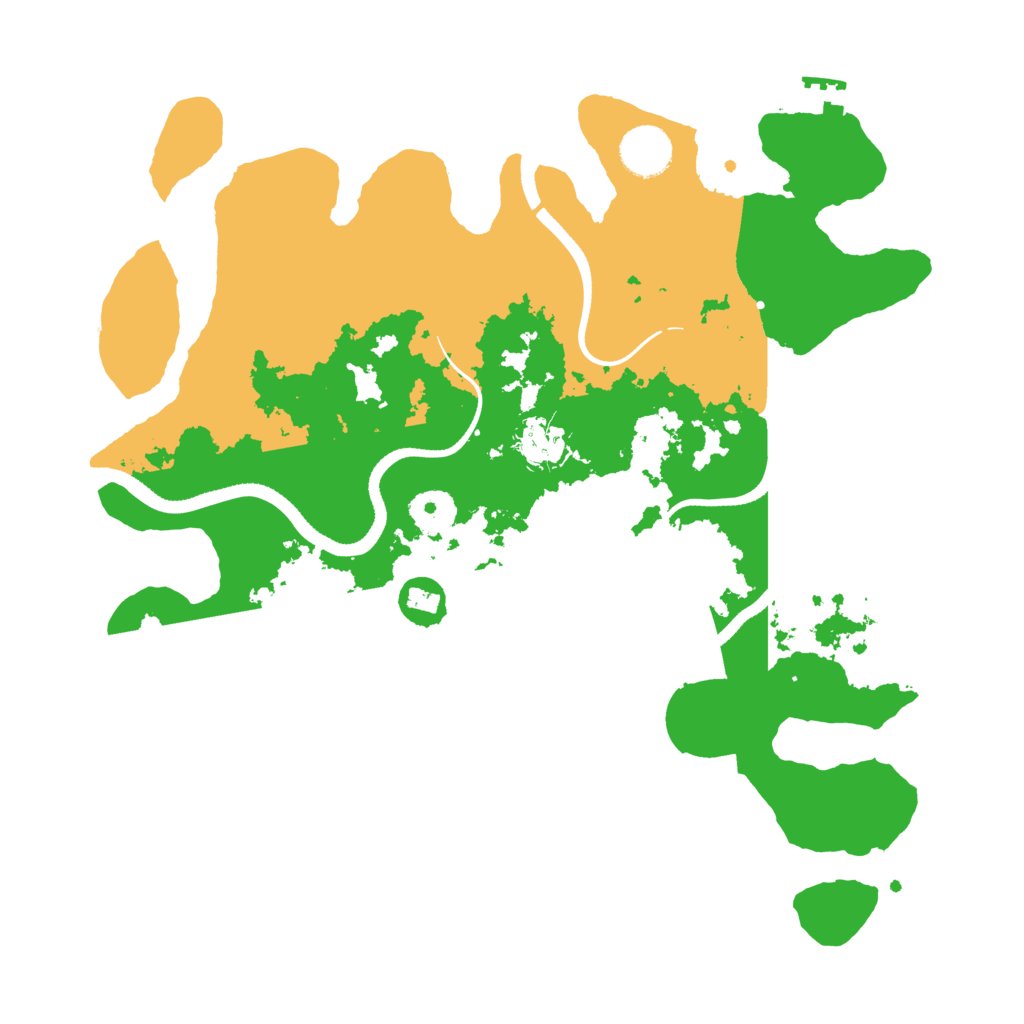 Biome Rust Map: Procedural Map, Size: 3500, Seed: 59408061