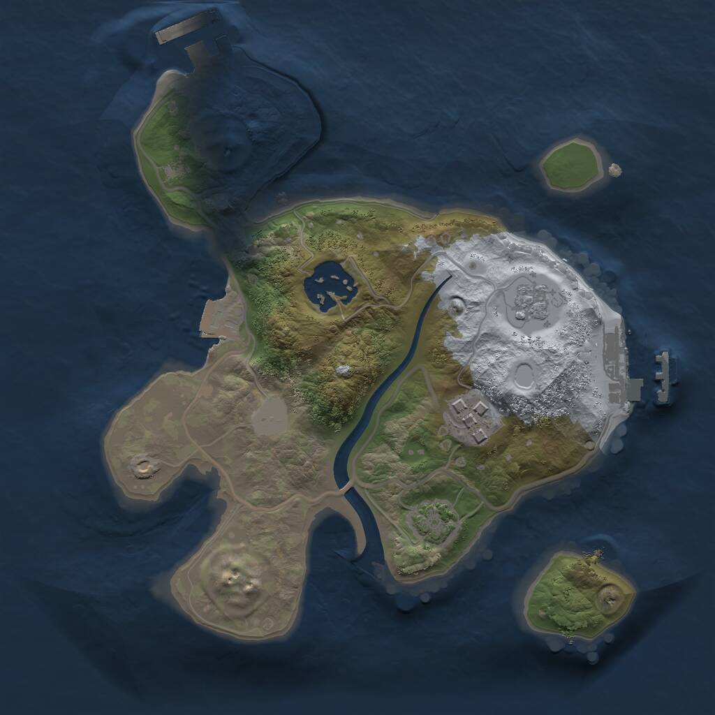 Rust Map: Procedural Map, Size: 2200, Seed: 1571617855, 7 Monuments