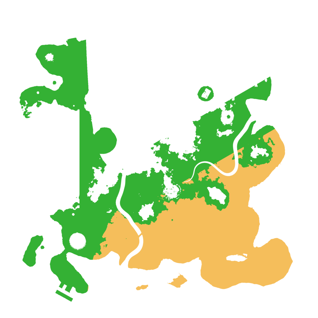 Biome Rust Map: Procedural Map, Size: 3500, Seed: 107860276