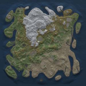 Thumbnail Rust Map: Procedural Map, Size: 4250, Seed: 9447, 19 Monuments