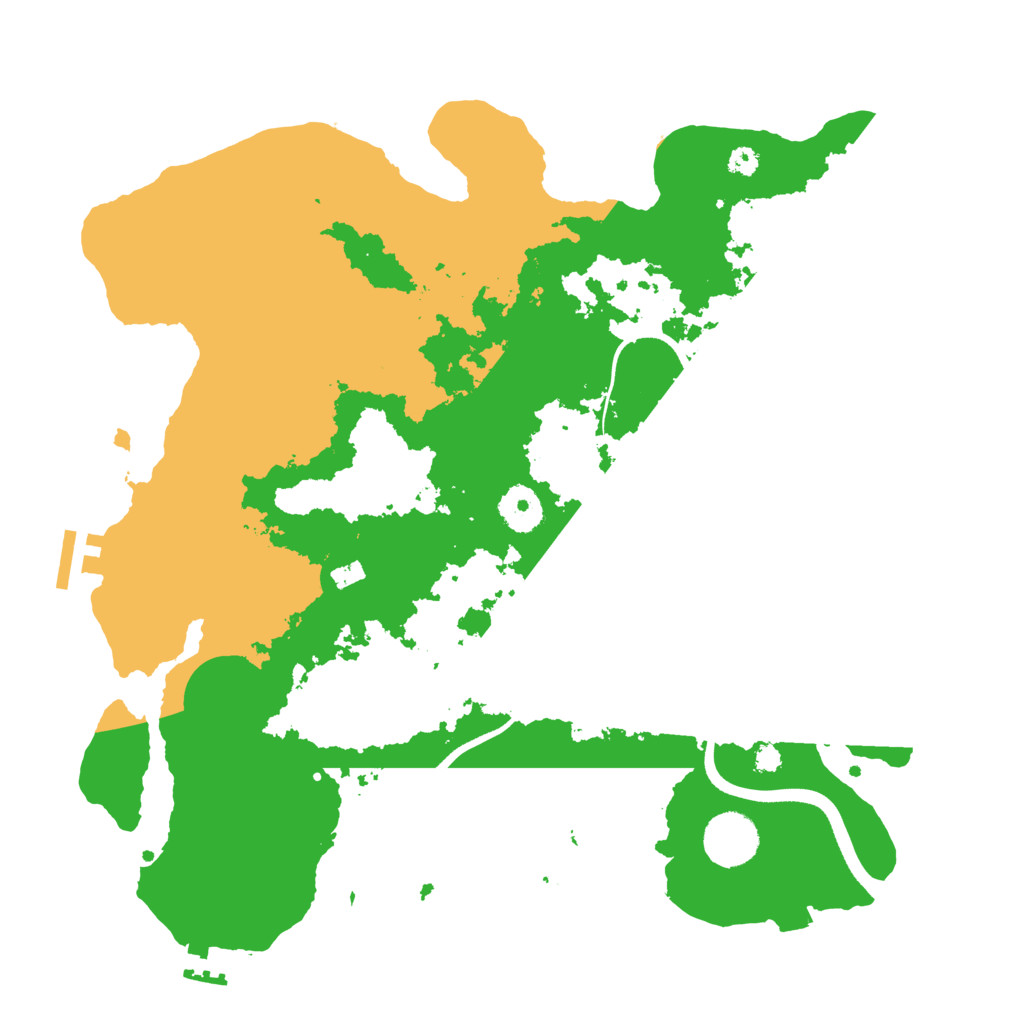Biome Rust Map: Procedural Map, Size: 3500, Seed: 1553236452