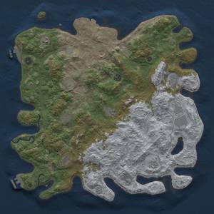 Thumbnail Rust Map: Procedural Map, Size: 4500, Seed: 951640739, 19 Monuments