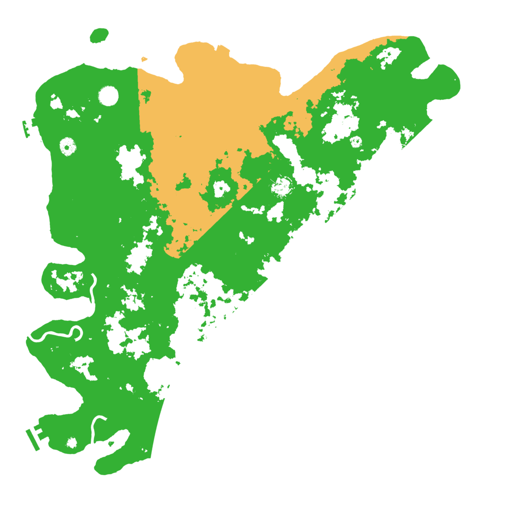 Biome Rust Map: Procedural Map, Size: 4500, Seed: 951640739