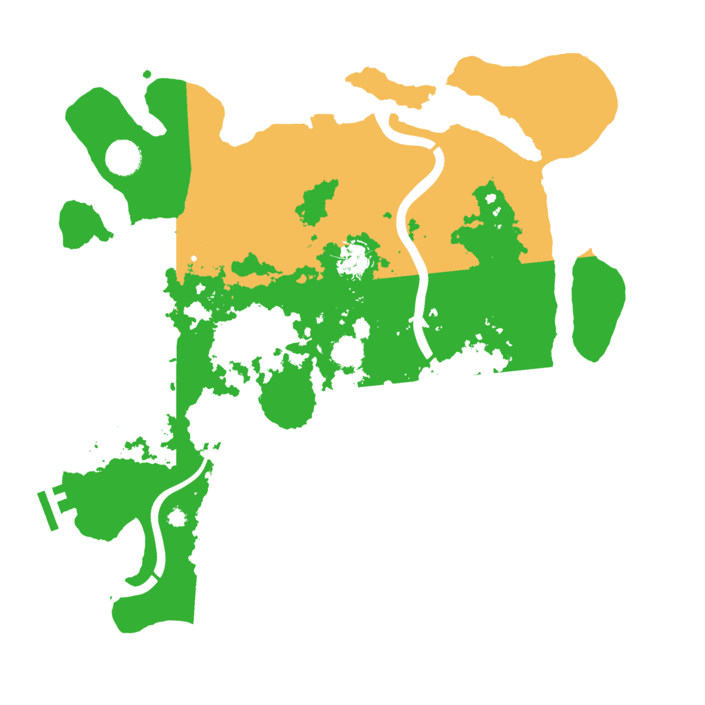 Biome Rust Map: Procedural Map, Size: 3500, Seed: 71826361