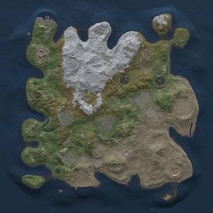 Thumbnail Rust Map: Procedural Map, Size: 3500, Seed: 1349621788, 19 Monuments