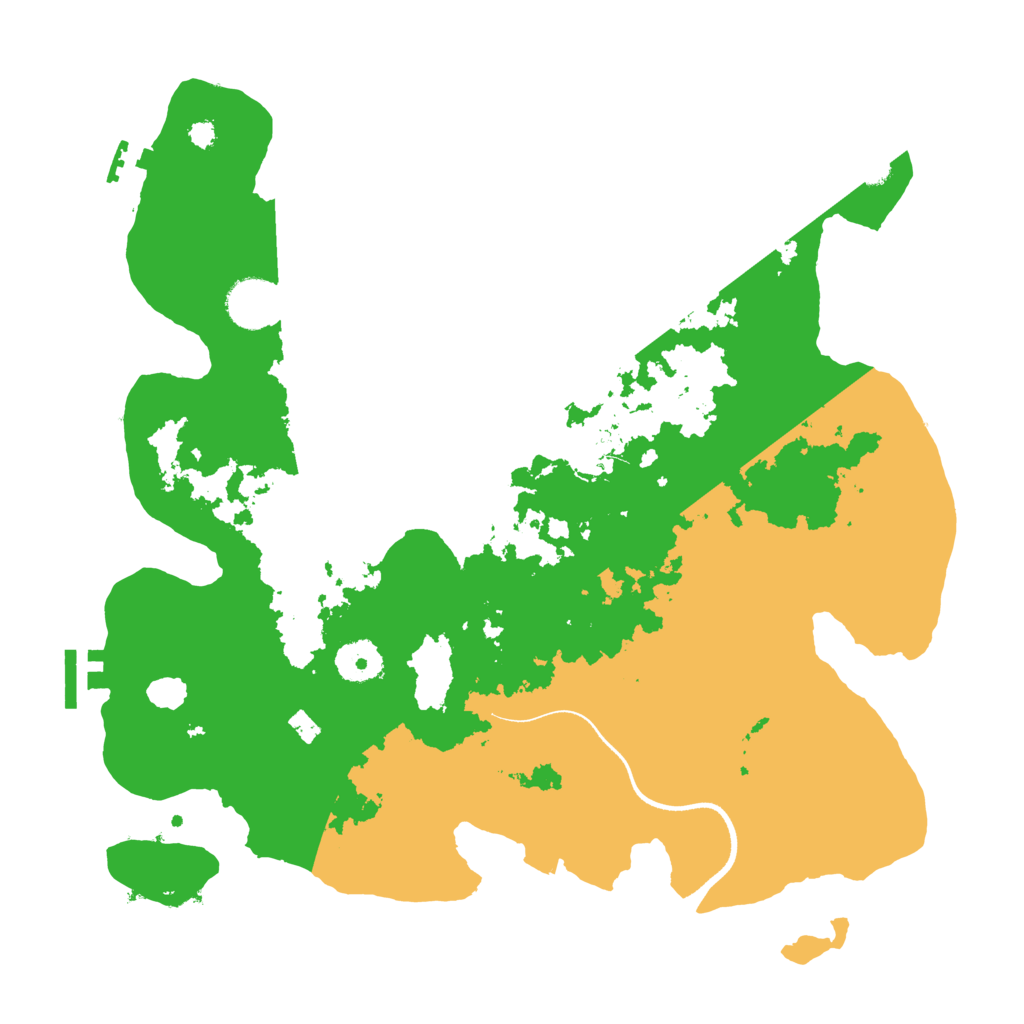 Biome Rust Map: Procedural Map, Size: 3500, Seed: 1349621788