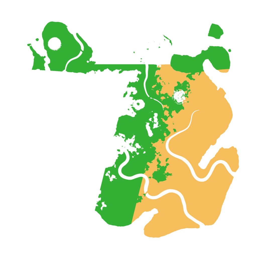 Biome Rust Map: Procedural Map, Size: 3500, Seed: 41958261