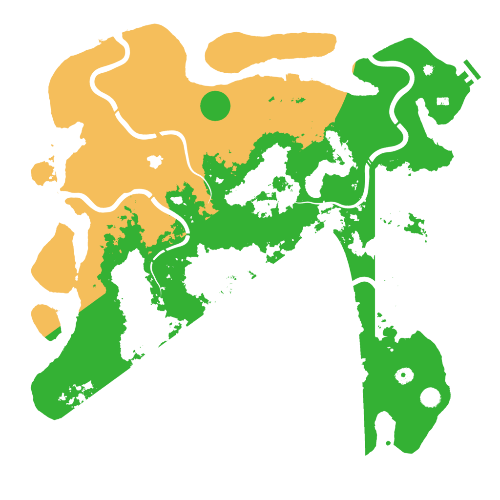 Biome Rust Map: Procedural Map, Size: 4400, Seed: 88239848