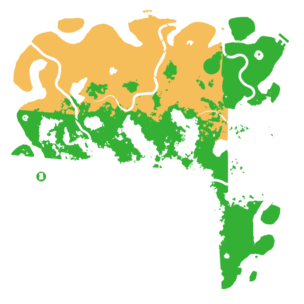 Biome Rust Map: Procedural Map, Size: 5000, Seed: 628197