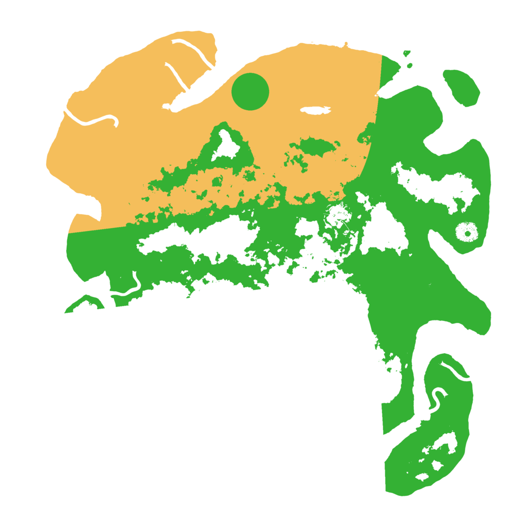 Biome Rust Map: Procedural Map, Size: 3700, Seed: 8793497