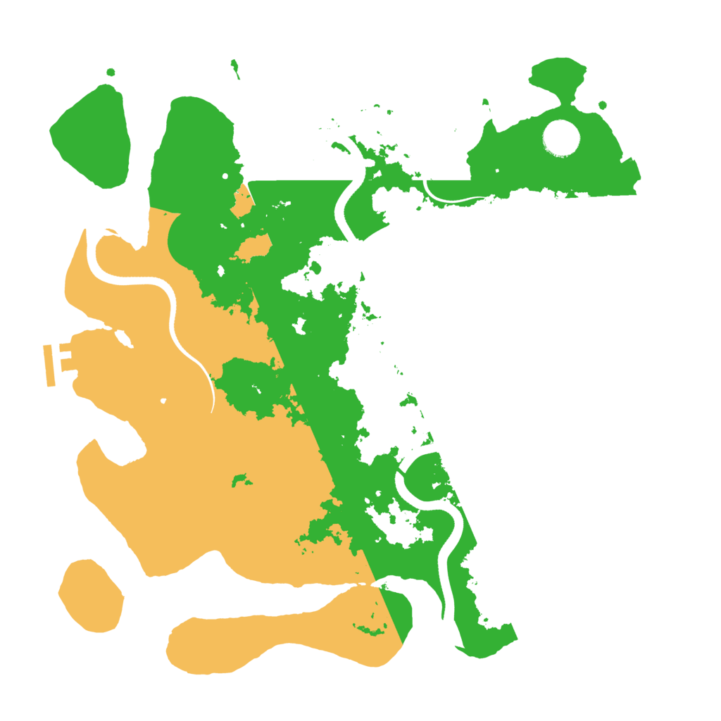 Biome Rust Map: Procedural Map, Size: 3500, Seed: 16974328