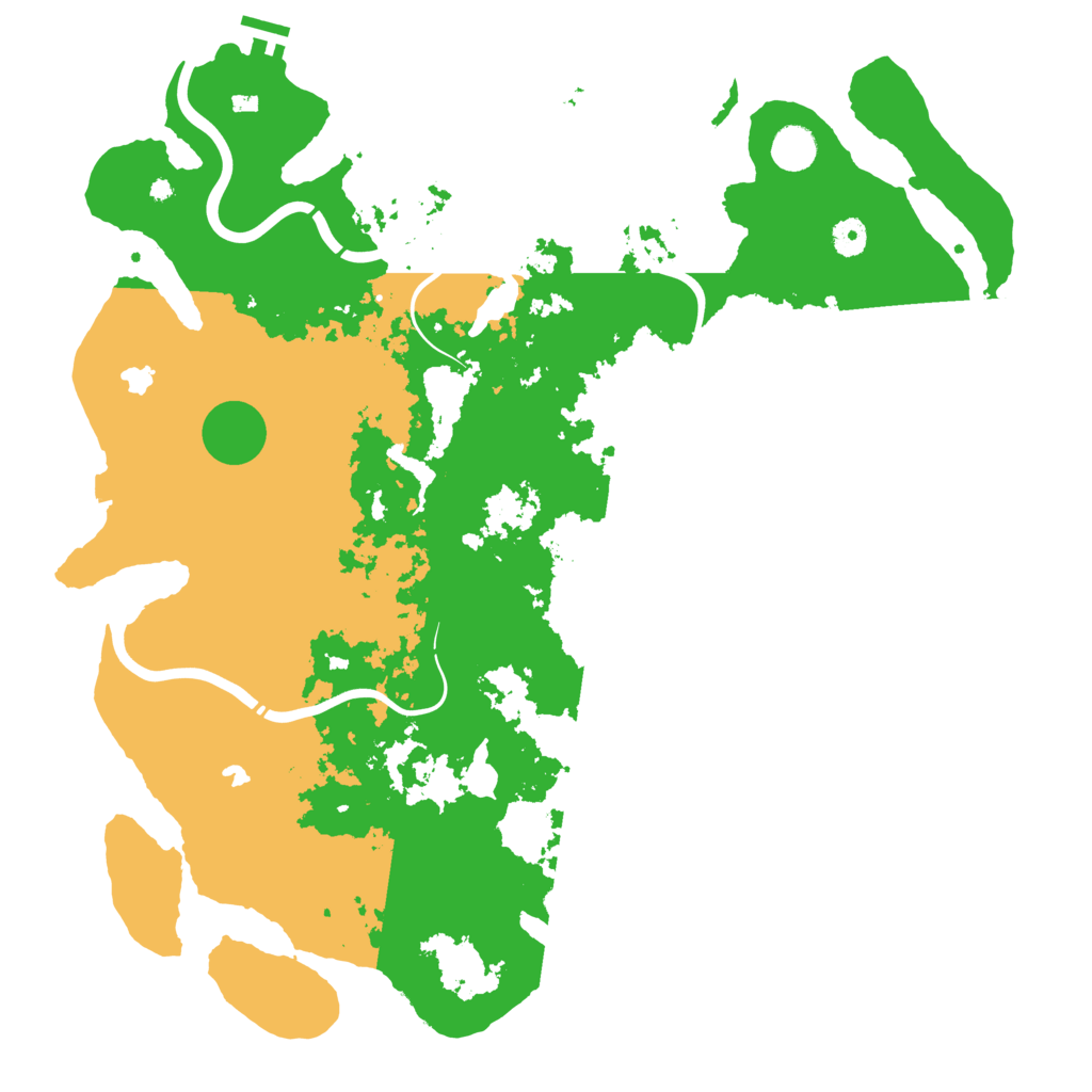 Biome Rust Map: Procedural Map, Size: 4500, Seed: 873265919