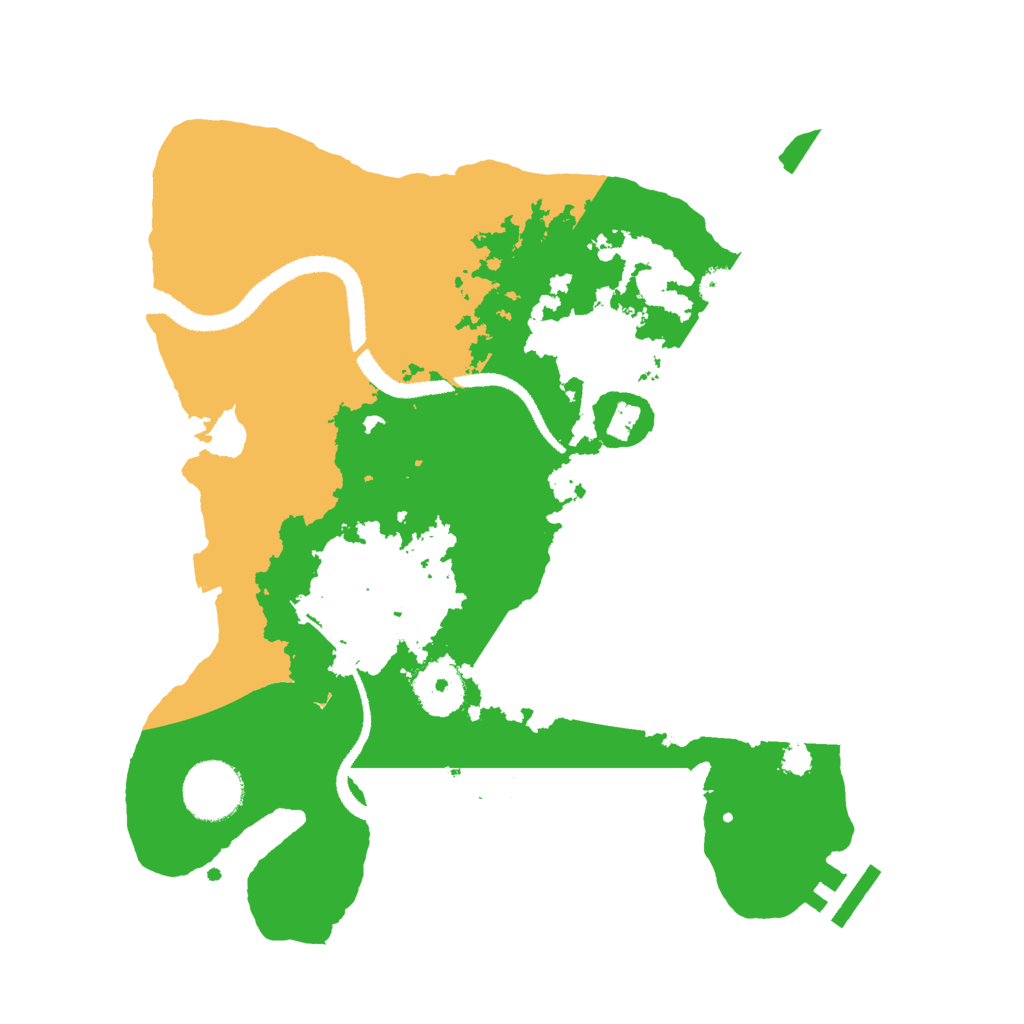 Biome Rust Map: Procedural Map, Size: 3000, Seed: 1236905280