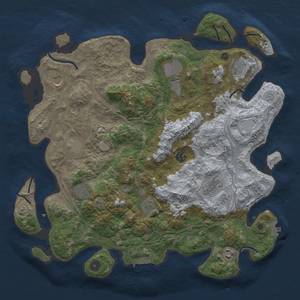 Thumbnail Rust Map: Procedural Map, Size: 4250, Seed: 34567890, 19 Monuments