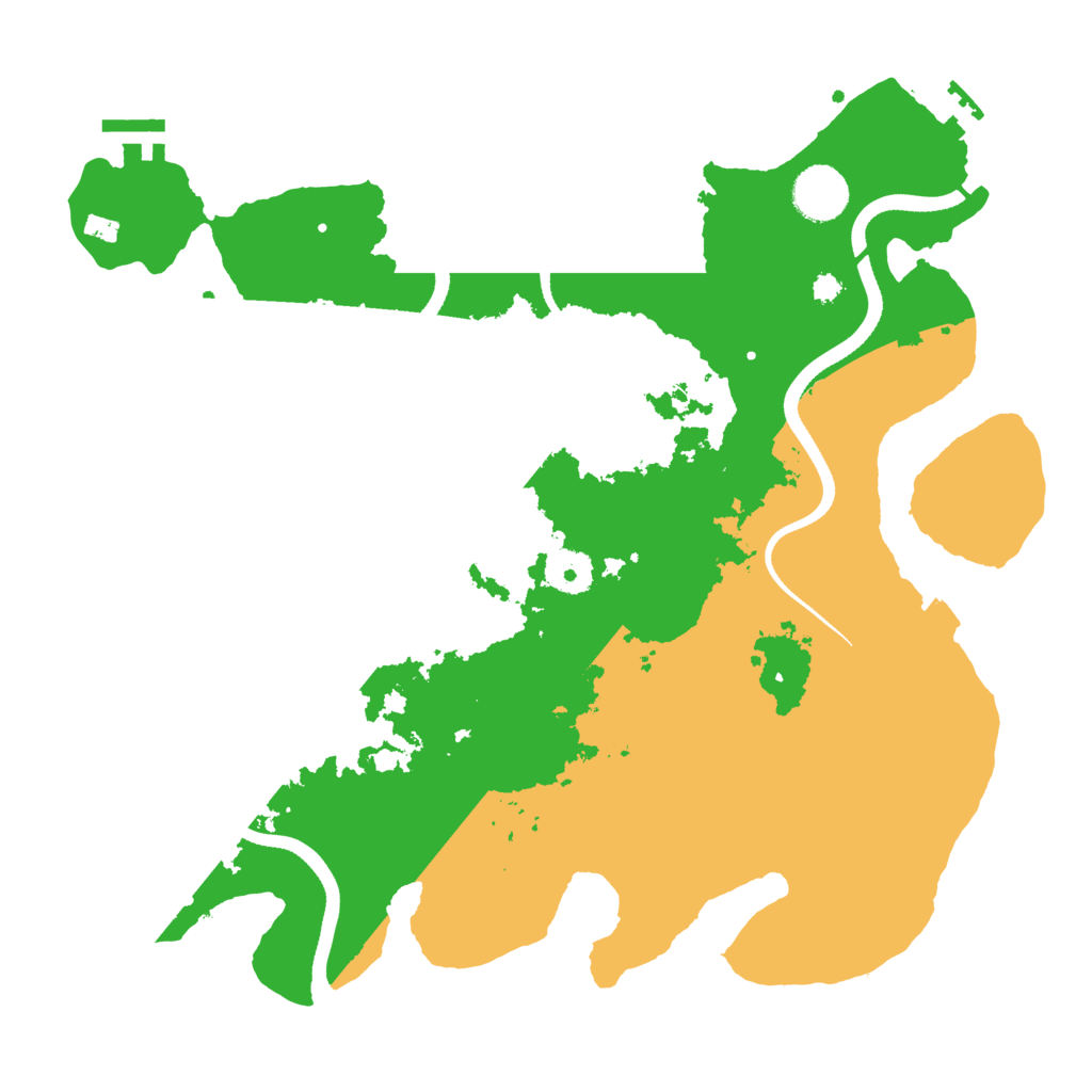 Biome Rust Map: Procedural Map, Size: 3500, Seed: 872462286