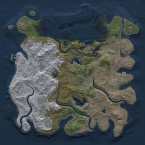 Thumbnail Rust Map: Procedural Map, Size: 4250, Seed: 427918257, 17 Monuments